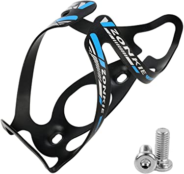 zonkie Road, Mountain Bicycle Water Bottle Cage, No Lost Bottles, Lightweight and Strong Bicycle Bottle Holder, Quick and Easy to Install, Great for Road, Mountain and Kids Bikes 30g