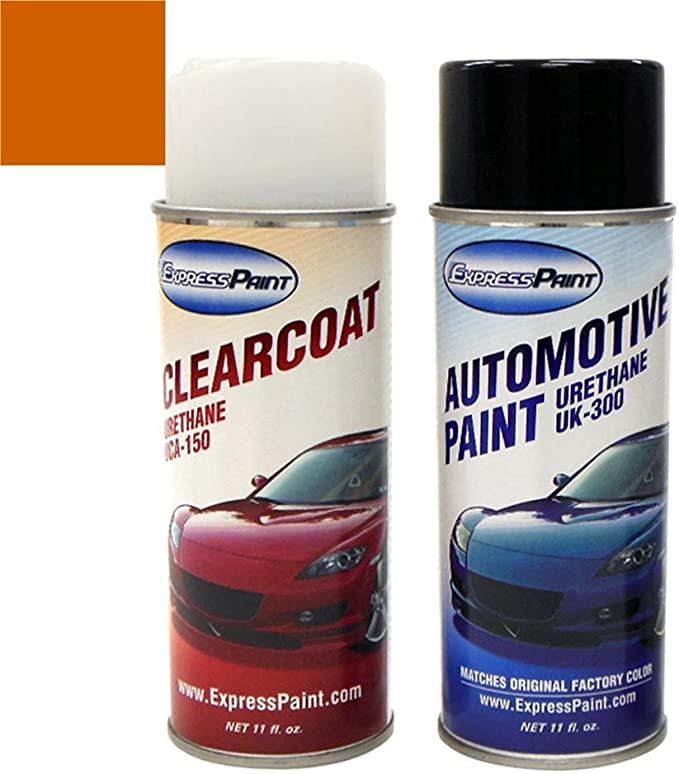 ExpressPaint Aerosol - Automotive Touch-up Paint for Subaru XV Crosstrek - Tangerine Orange Pearl G2U - Color   Clearcoat Package