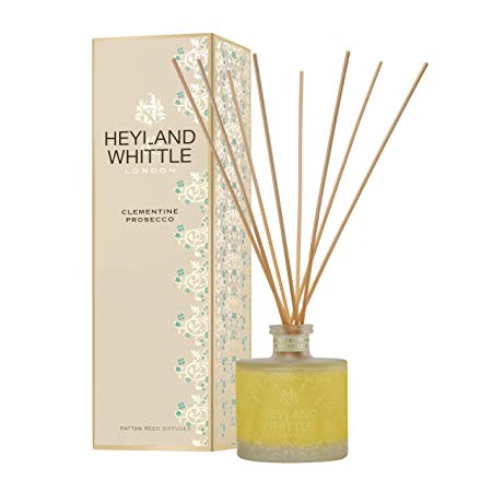 Heyland & Whittle - Gold Classic Clementine Prosecco Reed Diffuser 200ml - Glass Bottle - Gold & Cream