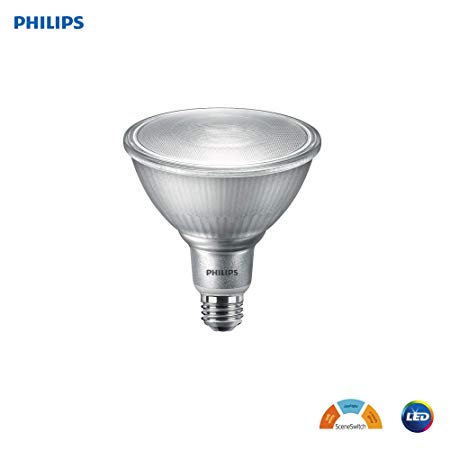 Philips 541136 LED Color Changing PAR38 Sceneswitch Light Bulb: 900-Lumens, 10 (90-Watt Equivalent), E26 Medium Screw Base, White