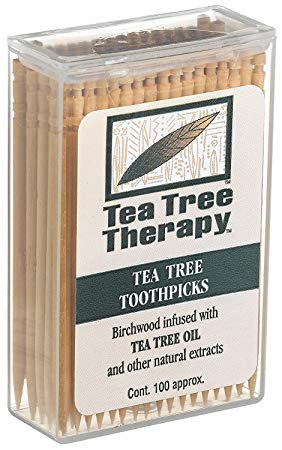 Tea Tree Mint Toothpicks 100 Ct