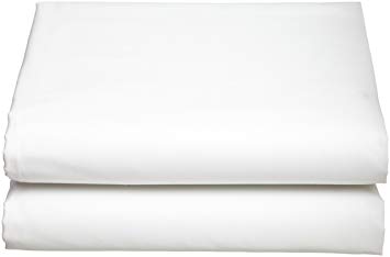 Cathay Luxury Silky Soft Polyester Single Fitted Sheet, Full Size, White