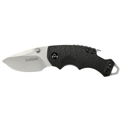 Kershaw Shuffle Folding Knife 2375 Drop Point 8Cr13 Stainless Steel Blade Nylon Handle