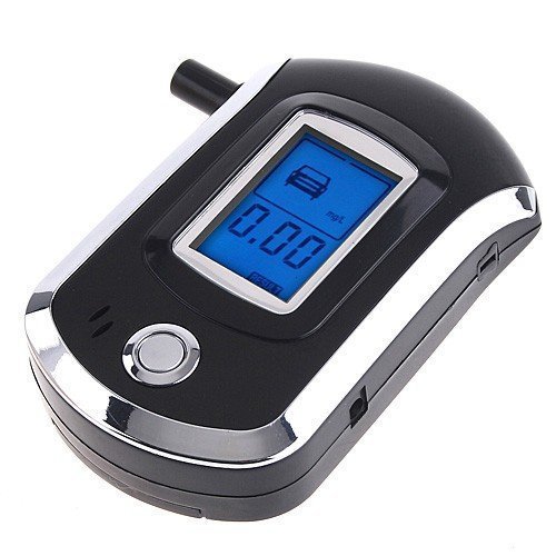 Vastar Professional Breathalyzer with Semi-conductor Sensor and LCD Display Digital Breath Alcohol Tester with 5 Mouthpieces Fit