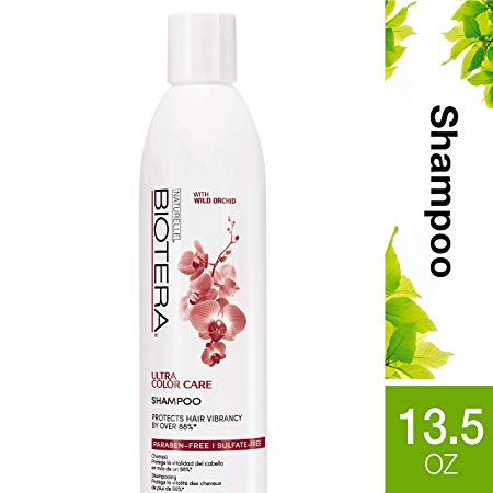 Biotera Ultra Color Care SLS/SLES Sulfate-Free Shampoo, with Wild Orchid, Paraben-Free, 13.5-Ounce
