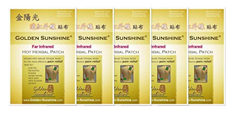 Golden Sunshine - Far Infrared Hot Herbal Patch - 5 Pack