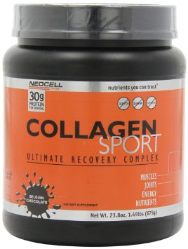Neocell Collagen Sport Whey IsolateComplex, 30 grams Protein per Serving, Belgium Chocolate, 23.8 Ounce