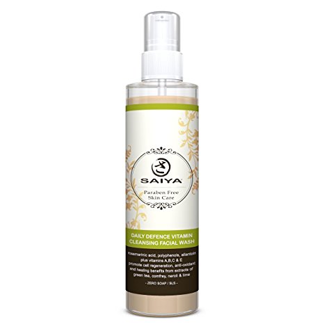 Deep Cleansing Facial Wash- All Natural Mild Green Tea-Best Natural Daily Care- Free Radical Protection-Gentle Skin Cleanser-Cell Regeneration-Effective Healing- Remove Makeup Everyday-Antioxidant 145ml