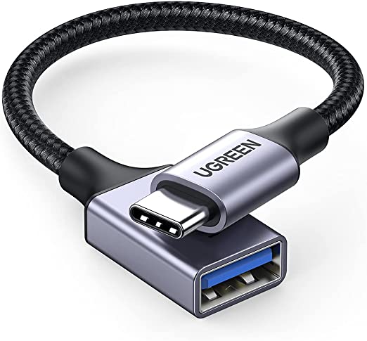 UGREEN USB C auf USB A OTG Kabel Adapter USB C zu USB 3.0 kompatibel mit iPad Pro 2020, MacBook Pro, Galaxy S20 Fe, Note 20 Ultra, A52, Tab S6 lite, Huawei P40 Lite, Xiaomi Redmi Note 10 Pro usw.