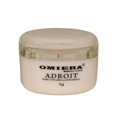 Omiera Labs Adroit Facial, Body, Bikini, And Legs Hair Growth Inhibitor Cream, Prevents Breakouts, Unwanted Hair, Ingrown Hair, Razor Burns & Redness After Waxing, Shaving And Hair Removal 0.2 fl. oz.