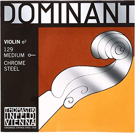 Thomastik-Infeld 129 Dominant Violin Chrome Steel, Medium Gauge, 4/4 Scale
