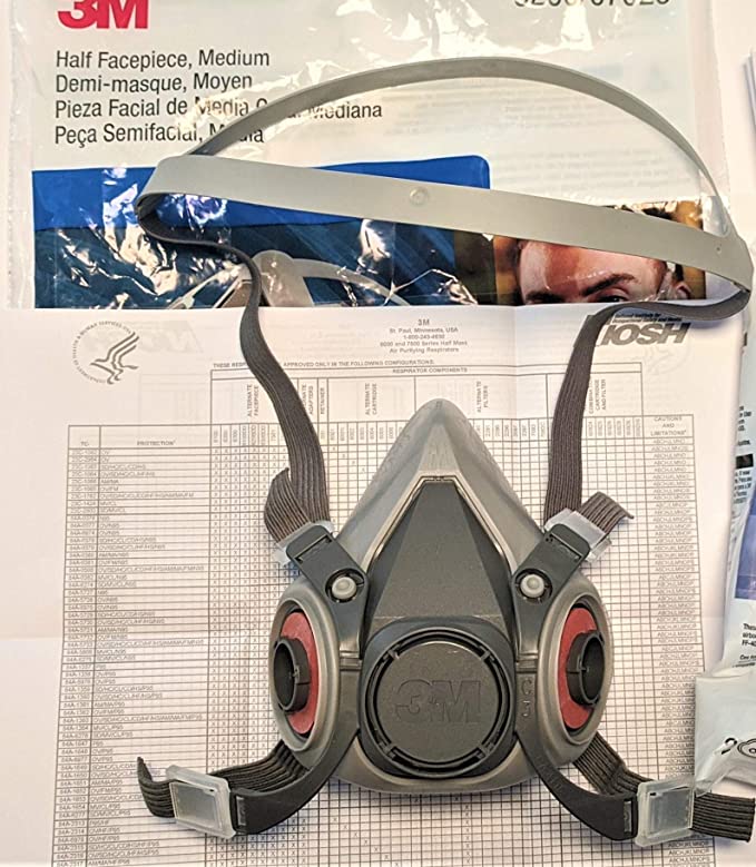 MMM6200 - Half Facepiece Respirator 6000 Series