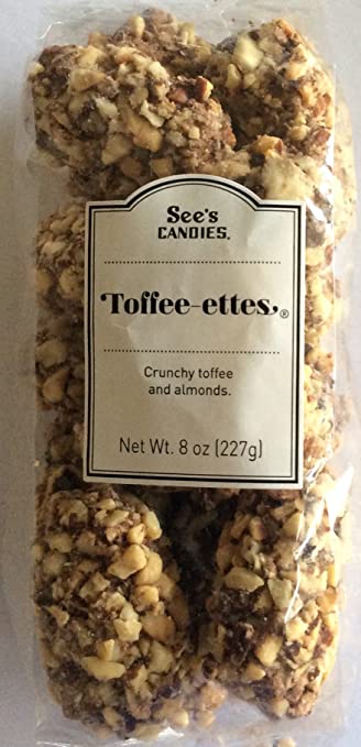 See's Candies Toffee-ettes, 8 Ounce, Pack of 2