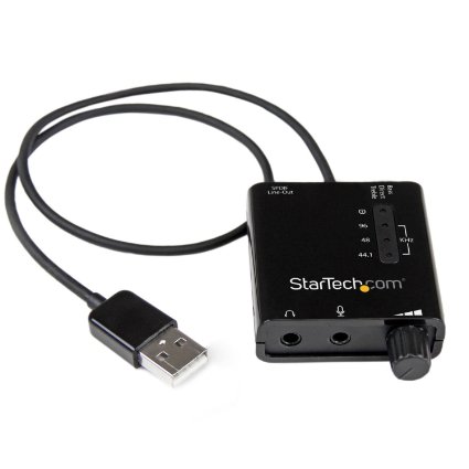 StarTech.com External Sound Card USB Stereo Audio Adapter