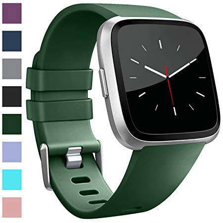 Vancle Compatible with for Fitbit Versa Bands, Breathable Sport Bands for Fitbit Versa Smartwatch