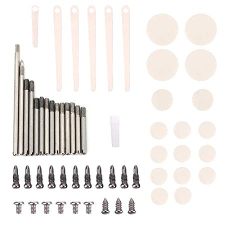 1 Set Clarinet Repair Tools Rollers Clarinet Spring Screws Pads Tools Kit Instrument Replacement Kit