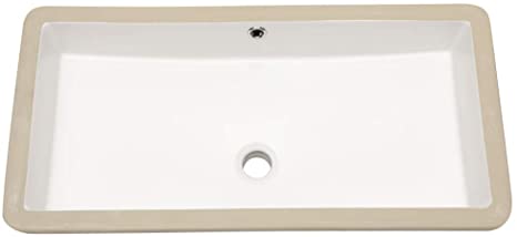 Rectangle Bathroom Sink Undermount - Lordear 28" Undermount Bathroom Sink Rectangular Pure White Vitreous Ceramic Lavatory Vanity Vessel Sinks