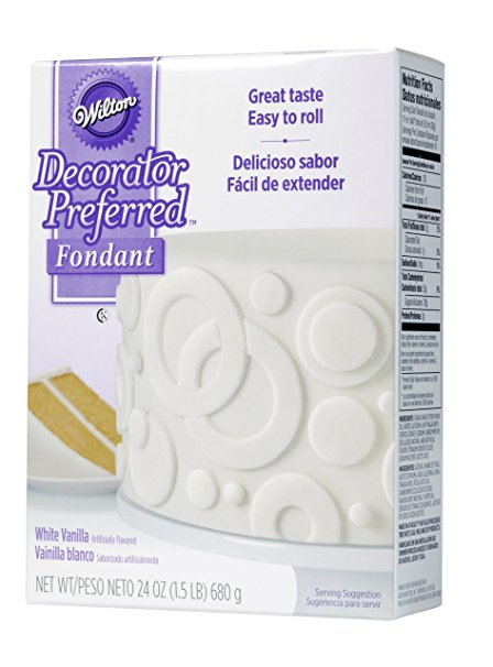 Wilton 710-2301 Decorator Preferred Fondant, 24-Ounce, White