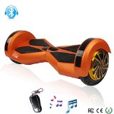 EmagieTwo-Wheel Self-balancing Electric Scooter 8 Drifting Board Electric Skateboard with Bluetooth Speaker  Remote Side LED Light and a Free Handbag