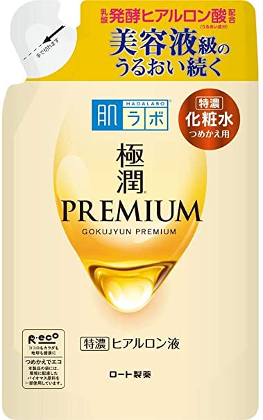 Hada Labo Gokujun Premium Hyaluronic Acid Refill Beauty Essence 170mL