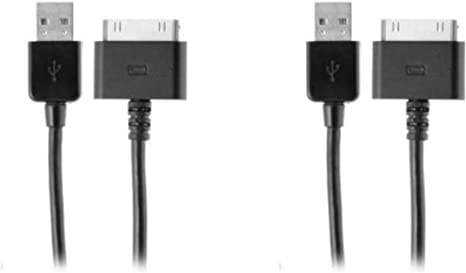 2-Pack Xentris Wireless 6 Foot Long MFI Certified 2.1 AMP USB 30 Pin Charging / Sync Cable For iPhone 4 / 4S iPhone 3G / 3GS iPad 1 / 2 / 3 / 4 iPod 3rd And 4th Generations (Non-Retail Packaging)