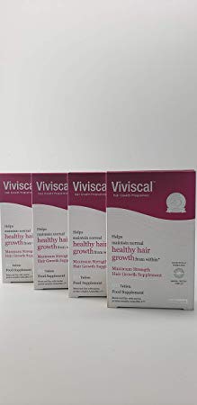 Viviscal Maximum Strength Hair Nutrient Tablets, 4 boxes of 60