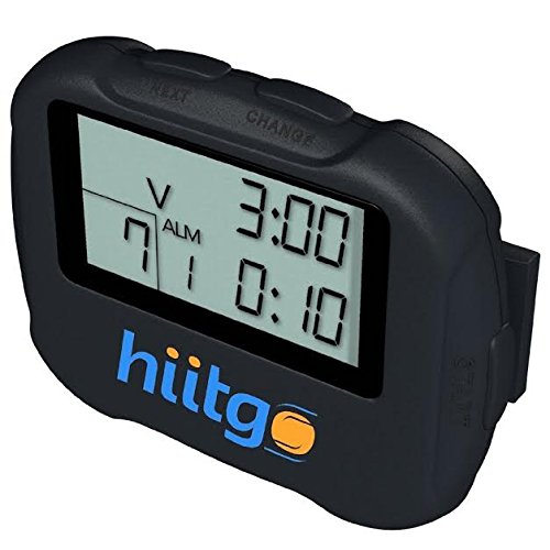 Hiitgo Interval Timer and Stopwatch (Programmable), Best for Crossfit, Gym, Boxing, Running, Kettlebells, Cardio, Circuit Training and Tabatha workouts.