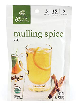 Simply Organic Mulling Spice, 1.20-Ounce Pouch (Pack of 8)
