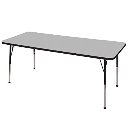 ECR4Kids T-Mold 30" x 60" Rectangular Activity School Table