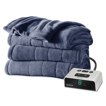 Sunbeam Microplush Heated Blanket, Full, Lagoon, BSM9BFS-R596-16A00