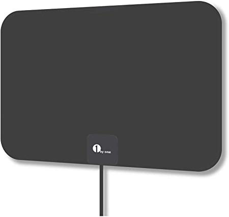 [2019 Latest] HD Digital Amplified TV Antenna – Support 4K 1080P & All Older TV's Indoor Powerful HDTV Amplifier Signal Booster - Coax Cable Included