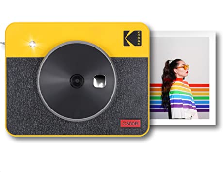 Kodak Mini Shot 3 Retro 2-in-1 Portable Wireless Instant Camera & Photo Printer, Compatible with iOS, Android & Bluetooth, Real Photo HD (3”x3”) 4Pass Technology & Laminated Finish – Yellow