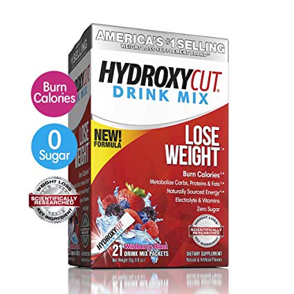 Hydroxycut Drink Mix, Scientifically Tested Weight Loss and Energy, Weight Loss Drink, 28 Packets (68 Grams)