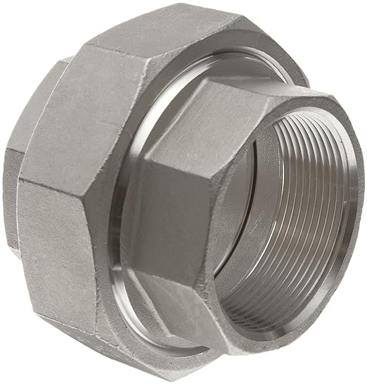 Stainless Steel 304 Cast Pipe Fitting, Union, Class 150, 1" NPT Female
