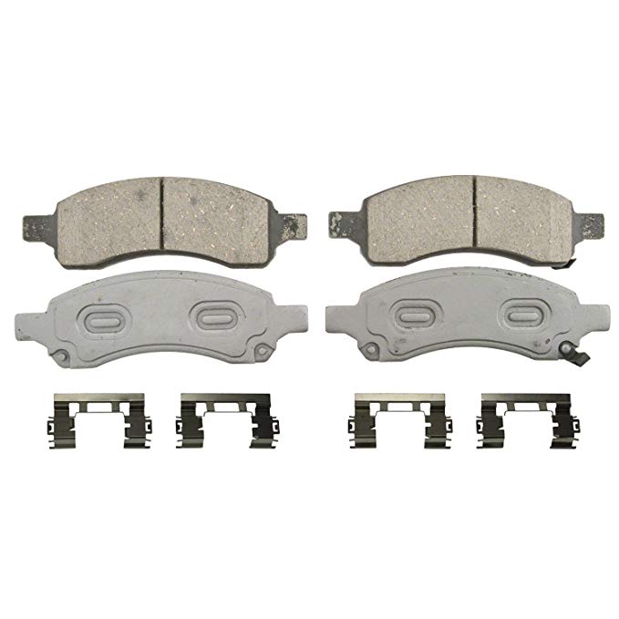 Wagner ThermoQuiet QC1169A Ceramic Disc Pad Set With Installation Hardware, Front