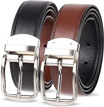 Amazon Essentials Men's Reversible Dress Belt