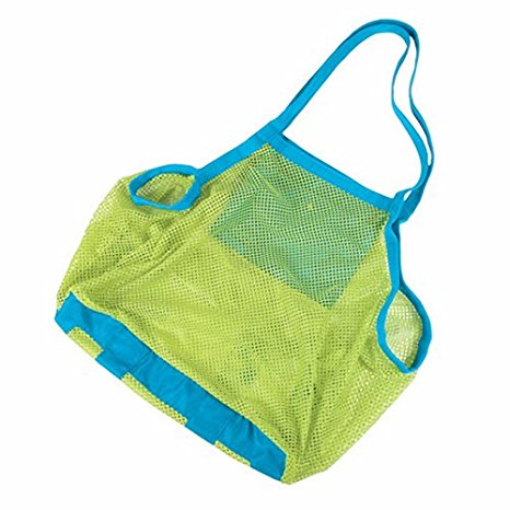 Beach Toy Bag,okroo Sand Toy Mesh Bags/Storage Tote. Portable Easy To Carry,Perfect For Beach Trip