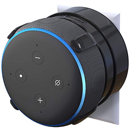 New - TotalMount Echo Dot (3rd Gen) Power Outlet Mount (Includes Cable Management) - Black