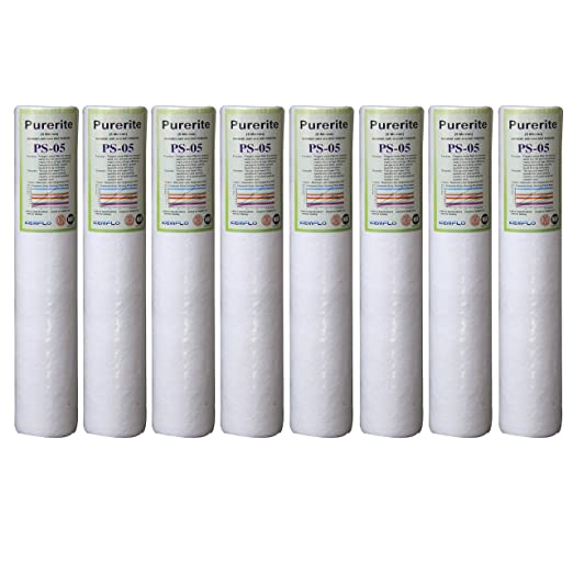 Hi-Tech 10" PP Spun Filter Cartridge for Ro Water Purifier - 8 Pcs