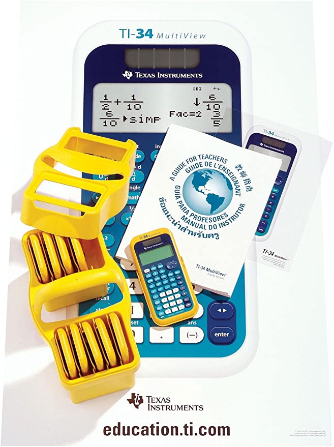 Texas Instruments TI-34 MultiView Scientific Calculator - Teacher Kit (10 pack)