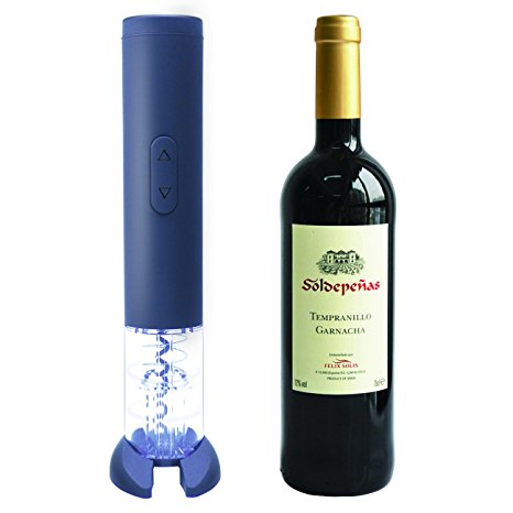 Electric Wine Opener - Warmhoming Estate Wine Opener – Best Wine Bottle Opener with Foil Cutter in Black
