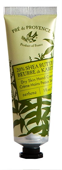 Pre de Provence 20% Natural Shea Butter Hand Cream, For Repairing, Soothing, & Moisturizing Dry Skin - Verbena (1 oz)