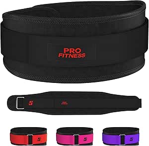 ProFitness Weight Lifting Belt for Women - 4'' Wide Comfortable Workout Belt for Women - Weight Belt for Women Squats & Deadlifts - Back Support Weight Lifting Belt Women & Men