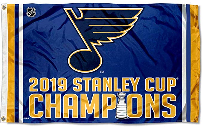WinCraft St. Louis Blues 2019 Stanley Cup Champions Outdoor Flag and Banner