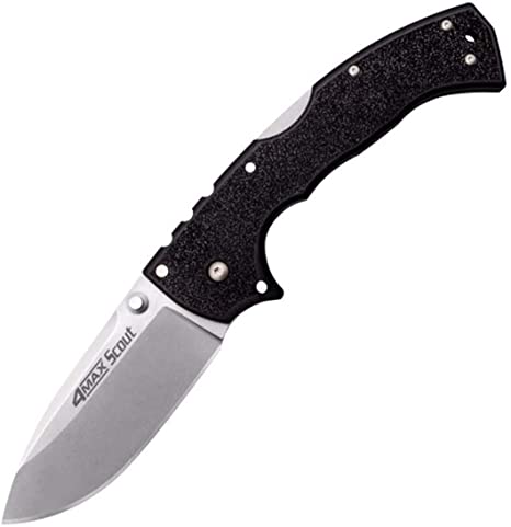 Cold Steel 4-Max Scout Folding Knife with Tri-Ad Lock and G-10 Handle, One Size