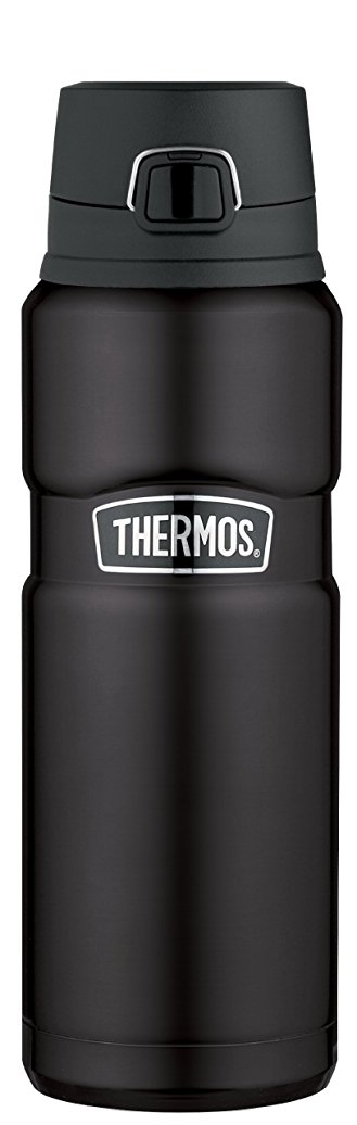 Thermos Stainless King 24 Ounce Drink Bottle, Matte Black