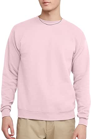 Hanes Men's Ecosmart Fleece Sweatshirt, Cotton-blend Pullover, Crewneck Sweatshirt for Men, 1 Or 2 Pack Available