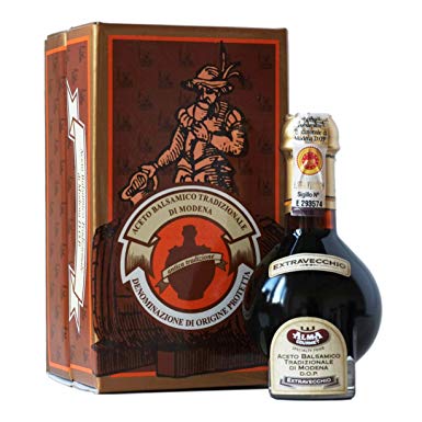 25 Year Aged Extravecchio Traditional Balsamic Vinegar of Modena D.O.P. | 100 Gram | 3.4 Ounce By Alma Gourmet