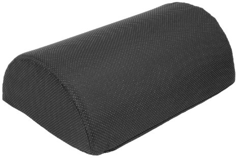 Foot Rest Cushion, Half Cylinder Design, for Home and Office (Large 17.7 " Long by 11.8" Wide by 6" Tall)