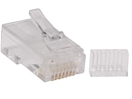 TRIPP LITE 100 Pack Cat6 RJ45 Modular Connector Plug Solid/Stranded RND (N230-100)